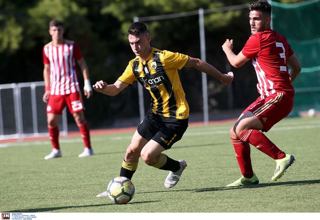 ΑΕΚ-Ολυμπιακός 1-0: «Κιτρινόμαυρο» το ντέρμπι στην Κ-19