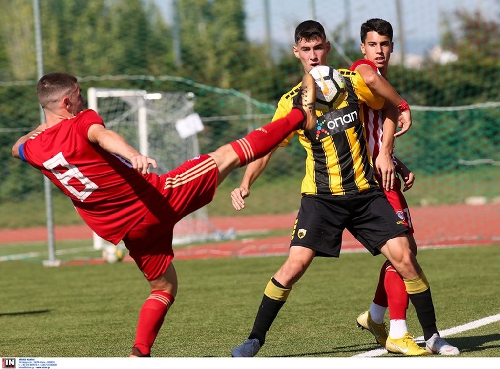 ΑΕΚ-Ολυμπιακός 1-0: «Κιτρινόμαυρο» το ντέρμπι στην Κ-19