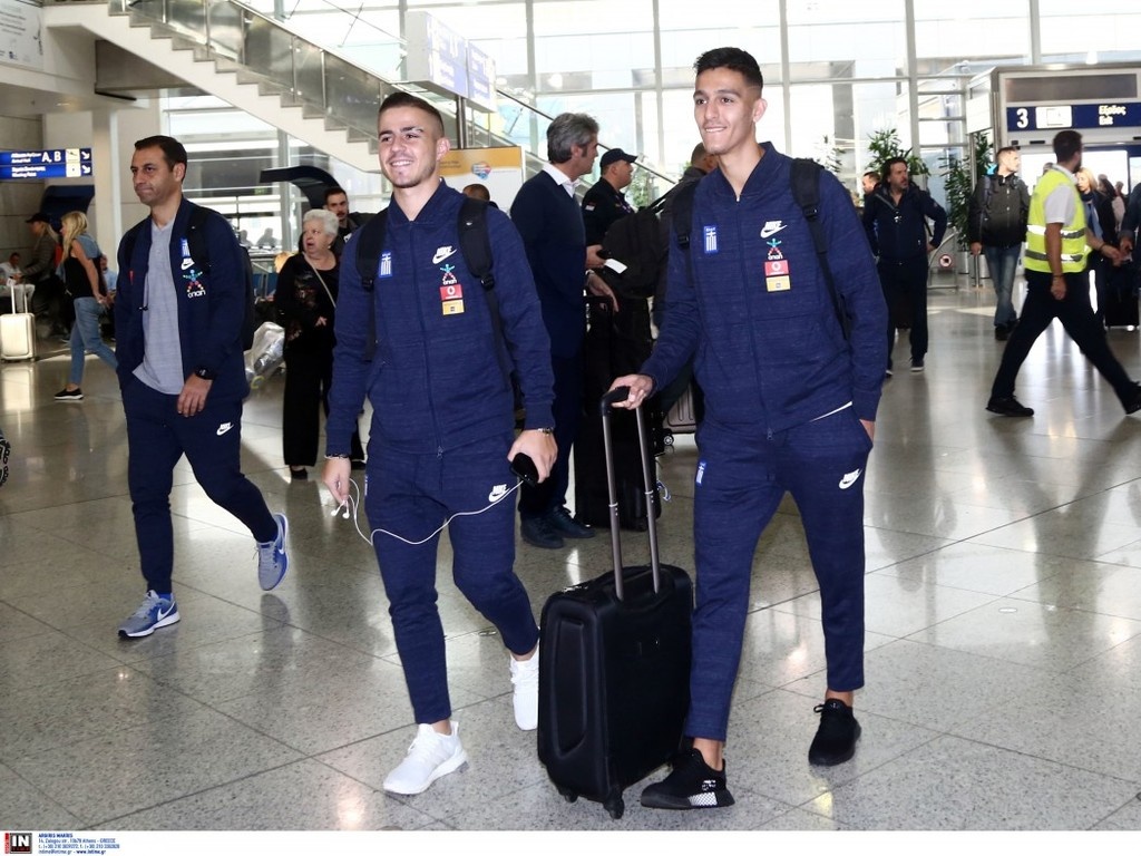 Εθνική Ελλάδας: Η αναχώρηση για τη Φινλανδία (photos)