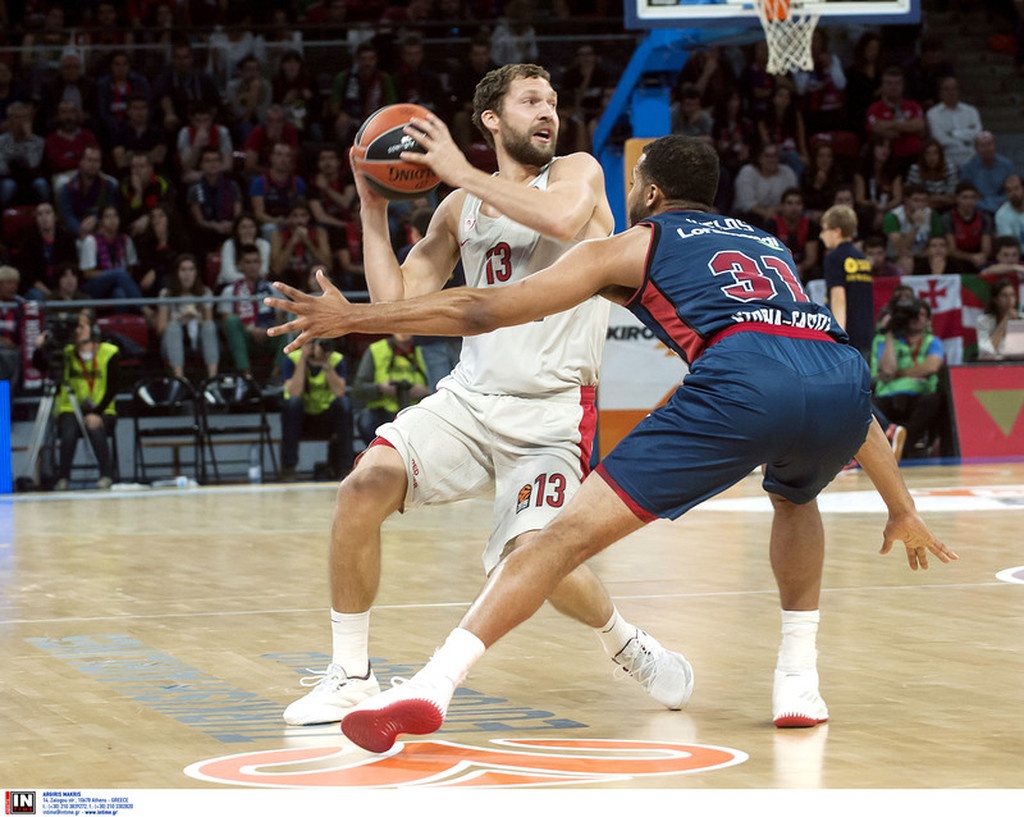 Μπασκόνια-Ολυμπιακός 80-85: Πέρασε από τη Βιτόρια δια χειρός Μιλουτίνοφ