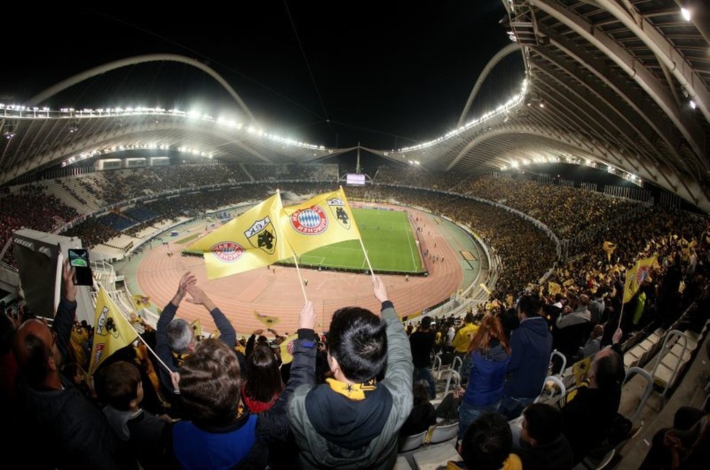 ΑΕΚ – Μπάγερν: Πάνω από 60.000 κόσμου στο ΟΑΚΑ (video+photos)