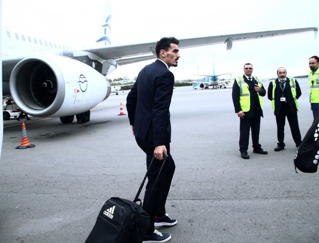 Έφτασε Λουξεμβούργο ο Ολυμπιακός (photos)