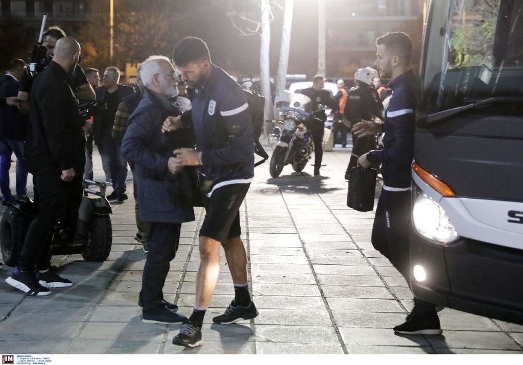 ΠΑΟΚ-Παναθηναϊκός: Υποδοχή από Ιβάν και ιδιαίτερο τετ α τετ με Ουάρντα (photos)