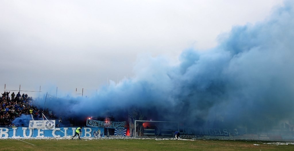 Νίκη Βόλου-Ολυμπιακός Βόλου: Φωτιά στη Μαγνησία! (photos, videos)