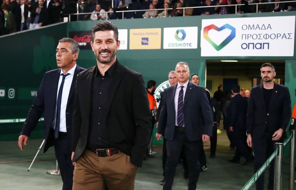 Παναθηναϊκός – ΑΕΚ: Θερμός χαιρετισμός Δώνη – Ουζουνίδη (photos)