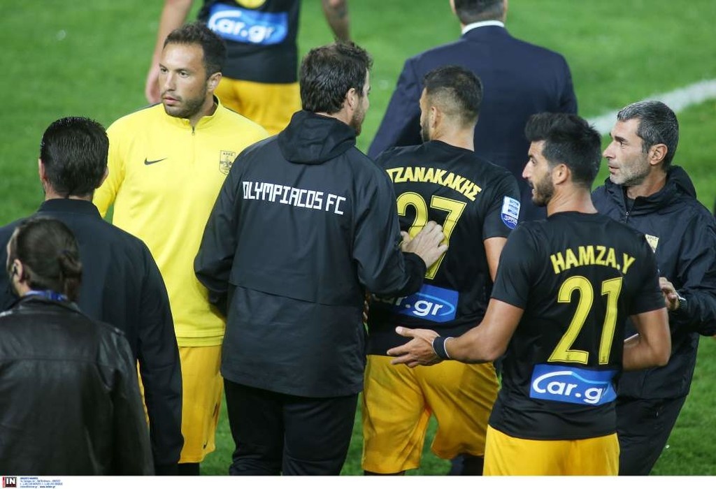 Άρης-Ολυμπιακός: Επεισόδιο Λάζαρου με Τζανακάκη-Σιώπη και ένταση στο ντέρμπι (photos)