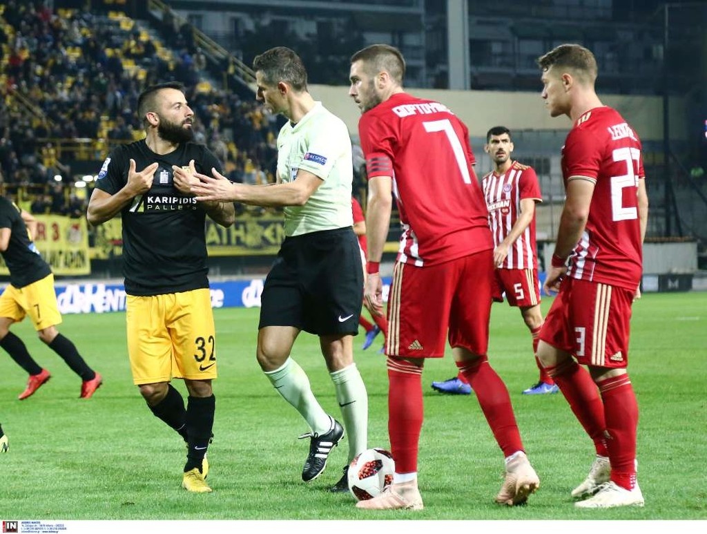 Άρης-Ολυμπιακός: Επεισόδιο Λάζαρου με Τζανακάκη-Σιώπη και ένταση στο ντέρμπι (photos)