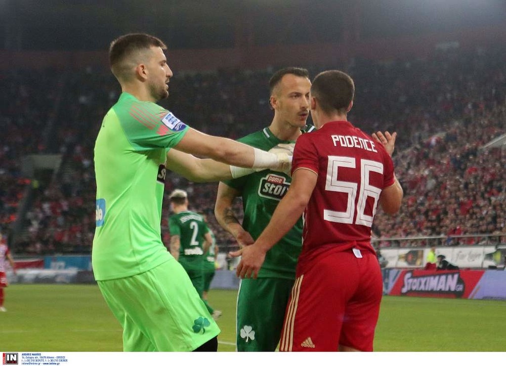 Ολυμπιακός-Παναθηναϊκός: Ένταση Κάτσε-Ποντένσε και πολλά νεύρα! (photos)