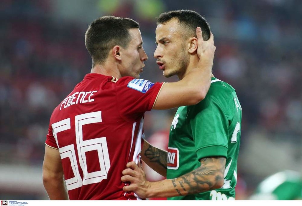 Ολυμπιακός-Παναθηναϊκός: Ένταση Κάτσε-Ποντένσε και πολλά νεύρα! (photos)