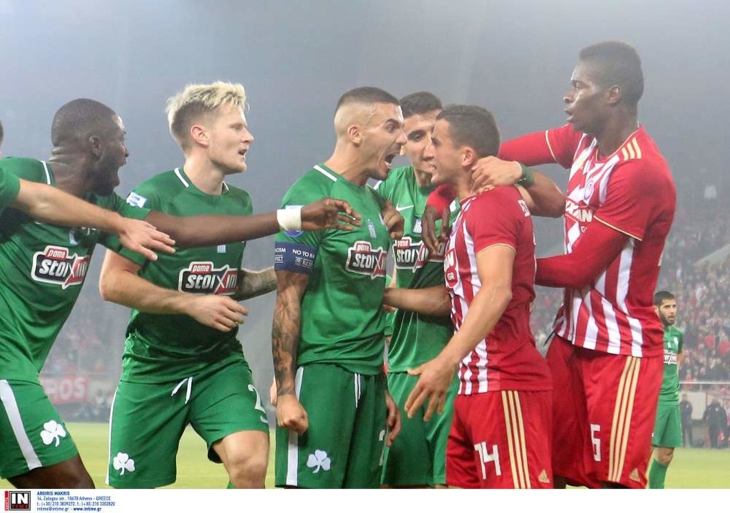 Ολυμπιακός-Παναθηναϊκός: Χαμός στο ντέρμπι - Ένταση με Κουρμπέλη, Σισέ, Ποντένσε (photos)