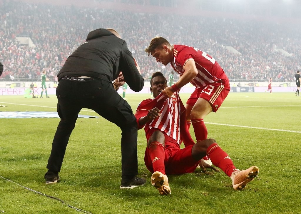 Ολυμπιακός-Παναθηναϊκός: Το γκολ του Σισέ και οι έξαλλοι πανηγυρισμοί (video, photos)