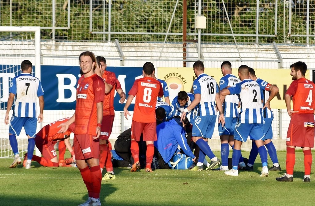 ΑΟΧ Κισσαμικός-Ηρόδοτος: Οι συγκλονιστικές στιγμές του τραυματισμού του Μασάδο (photos)