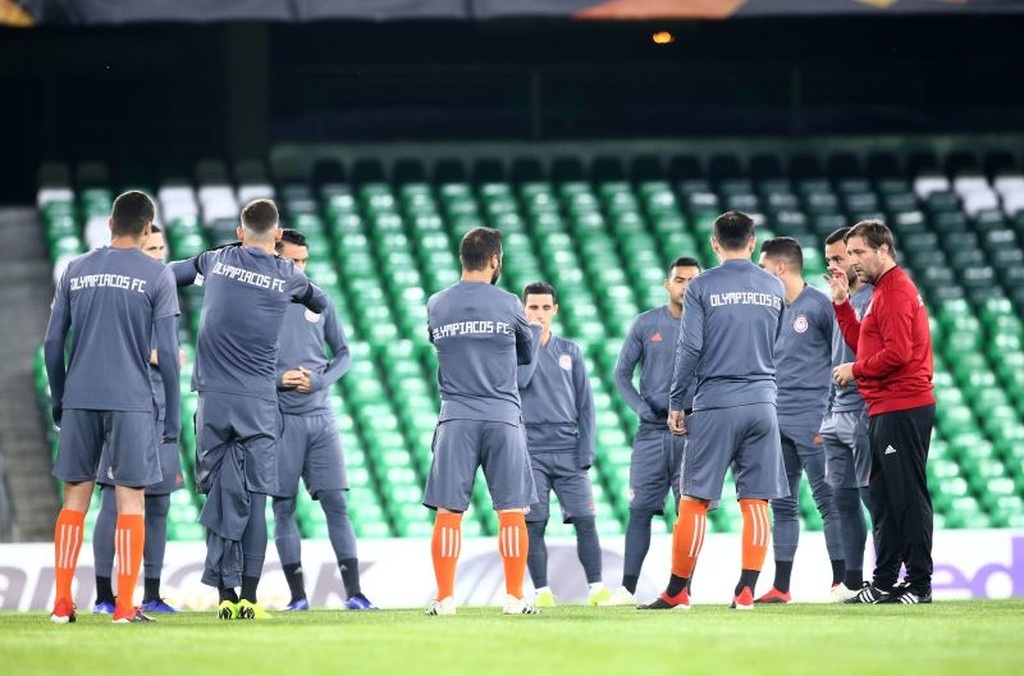 Έτοιμος ο Ολυμπιακός για τη «μάχη» με τη Μπέτις (video+photos)