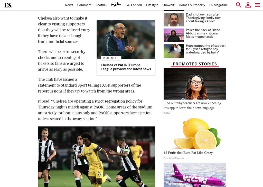 Τσέλσι – ΠΑΟΚ: «Πάνω από 2.700 οπαδοί στο Λονδίνο χωρίς εισιτήρια» (photos)