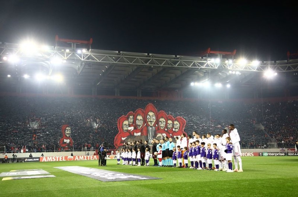 Ολυμπιακός – Μίλαν: Εντυπωσιακό το coreo με… Casa del Papel (photos)