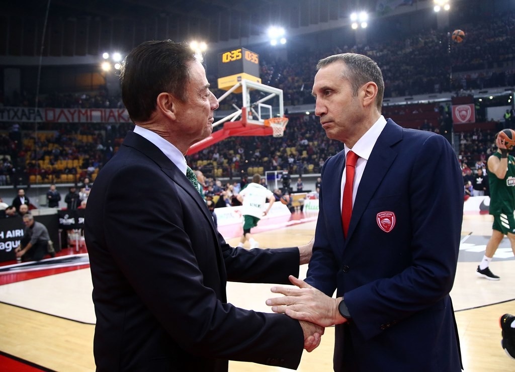 Ολυμπιακός – Παναθηναϊκός ΟΠΑΠ: Το πρώτο ραντεβού Μπλατ-Πιτίνο (photos)