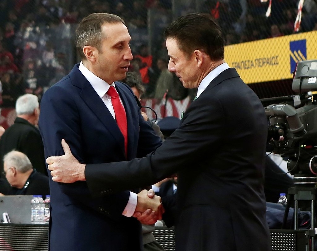 Ολυμπιακός – Παναθηναϊκός ΟΠΑΠ: Το πρώτο ραντεβού Μπλατ-Πιτίνο (photos)