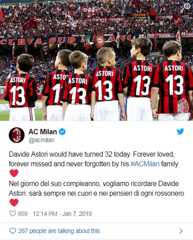Δεν ξεχνά τον Αστόρι η Μίλαν (photos)