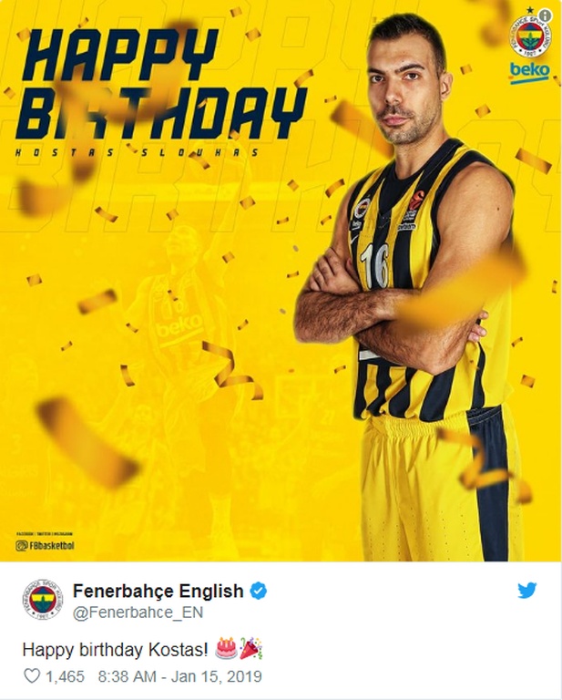 Οι ευχές της Φενέρμπαχτσε στον Σλούκα (photos)