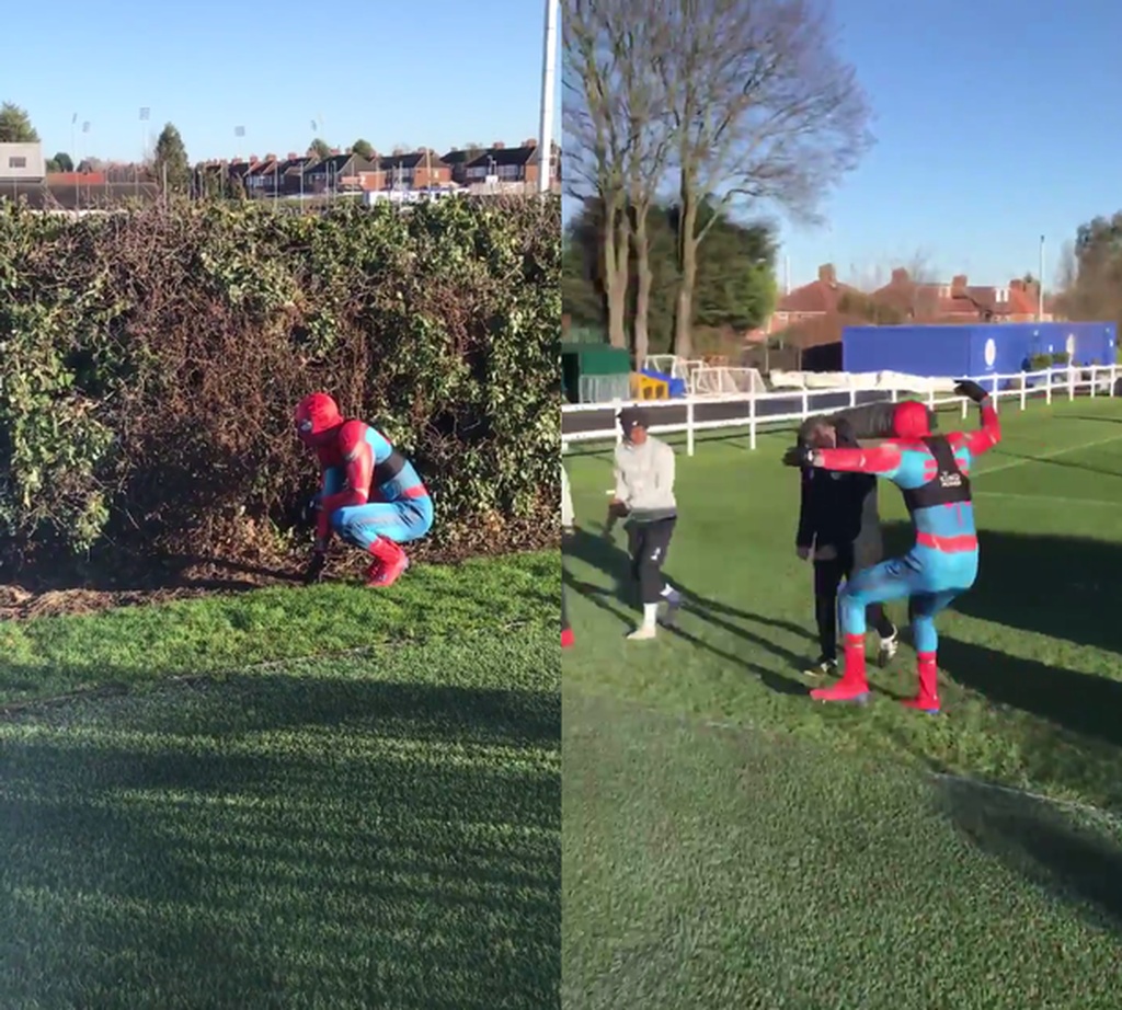 O… Spiderman στην προπόνηση της Λέστερ! (video+photos)