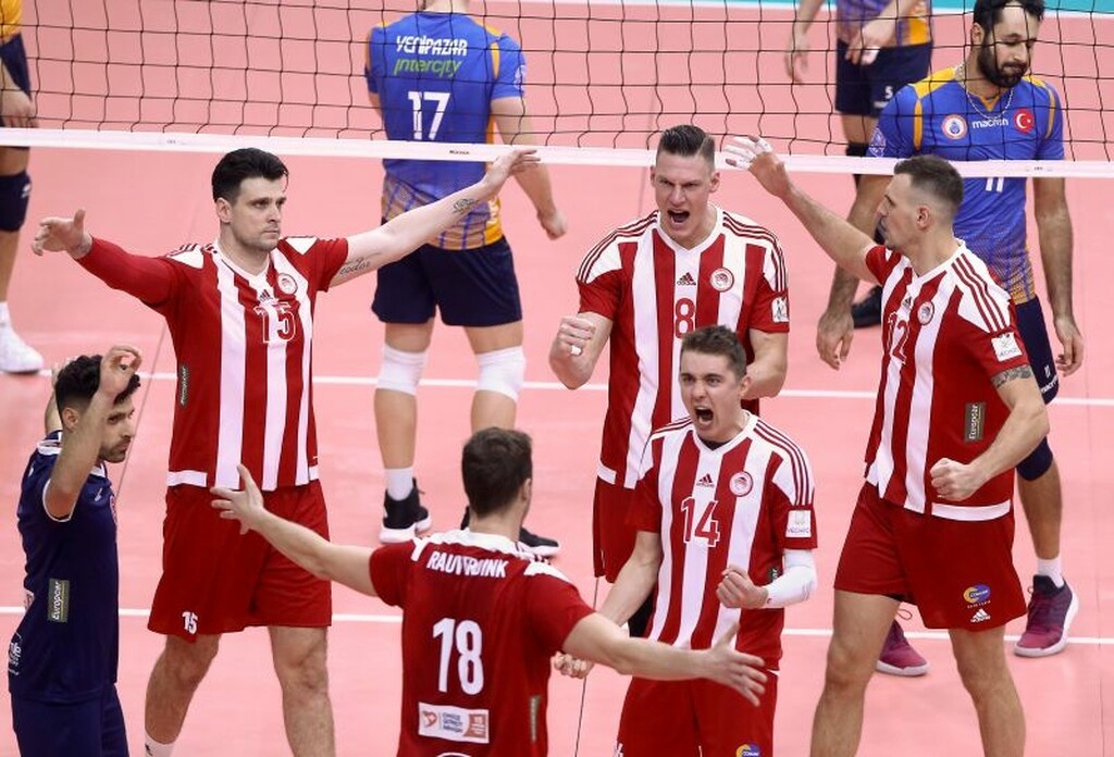 Ολυμπιακός: Επιβλητικά στα προημιτελικά του CEV Cup (photos)