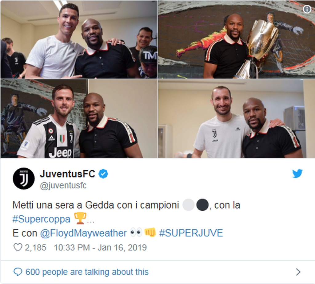 Οπαδός της Γιουβέντους ο Mayweather! (photos)