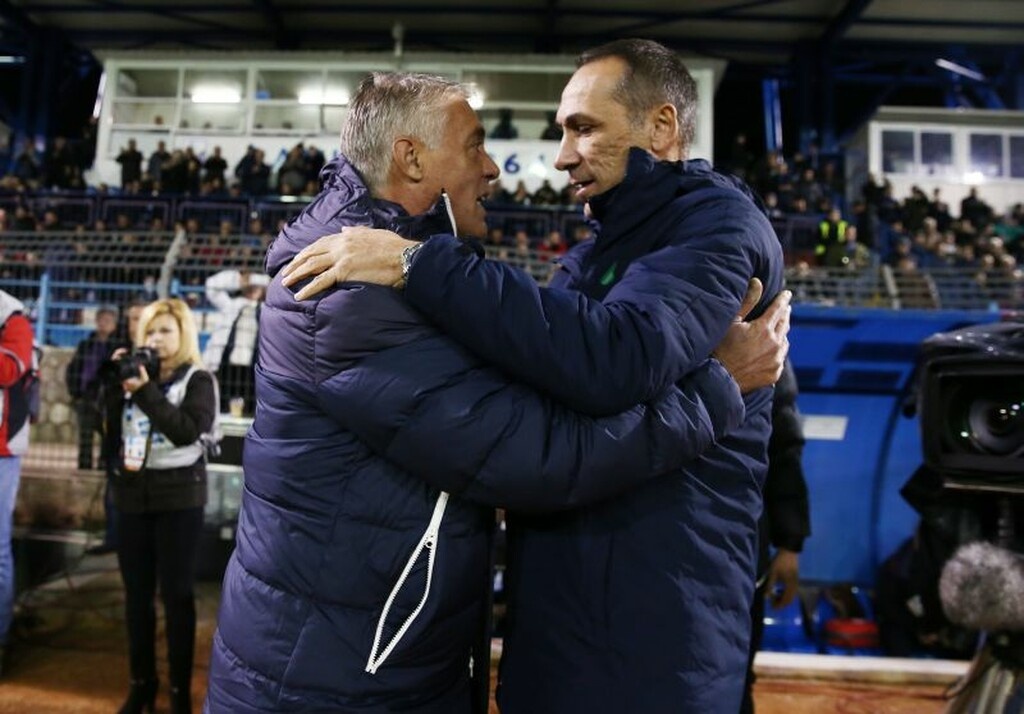 Οι αγκαλιές Χάβου και Δώνη πριν το Λαμία – Παναθηναϊκός (photos)