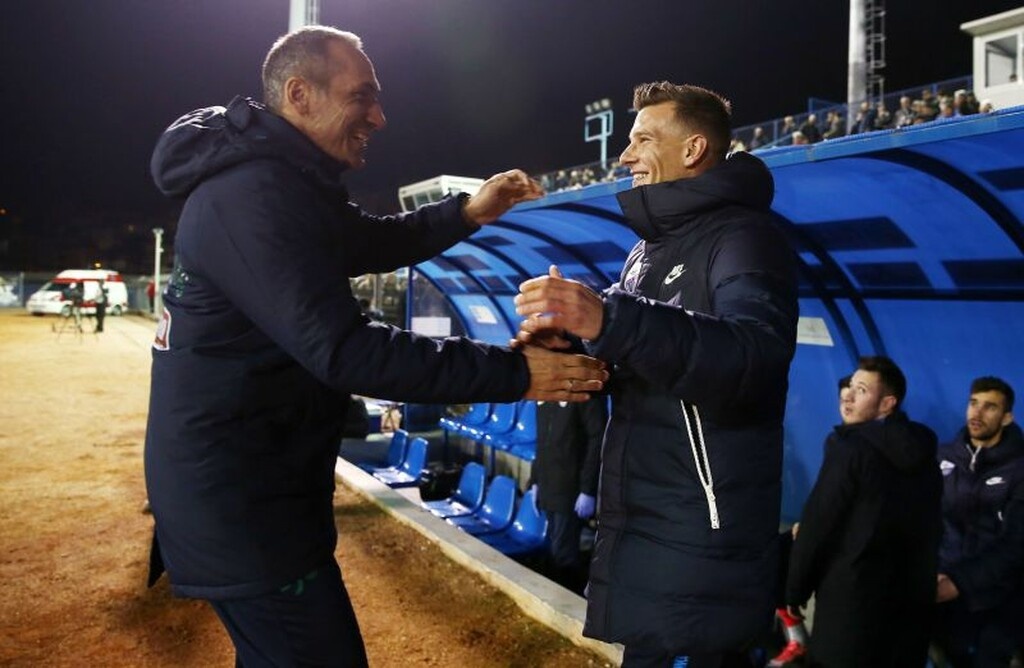 Οι αγκαλιές Χάβου και Δώνη πριν το Λαμία – Παναθηναϊκός (photos)