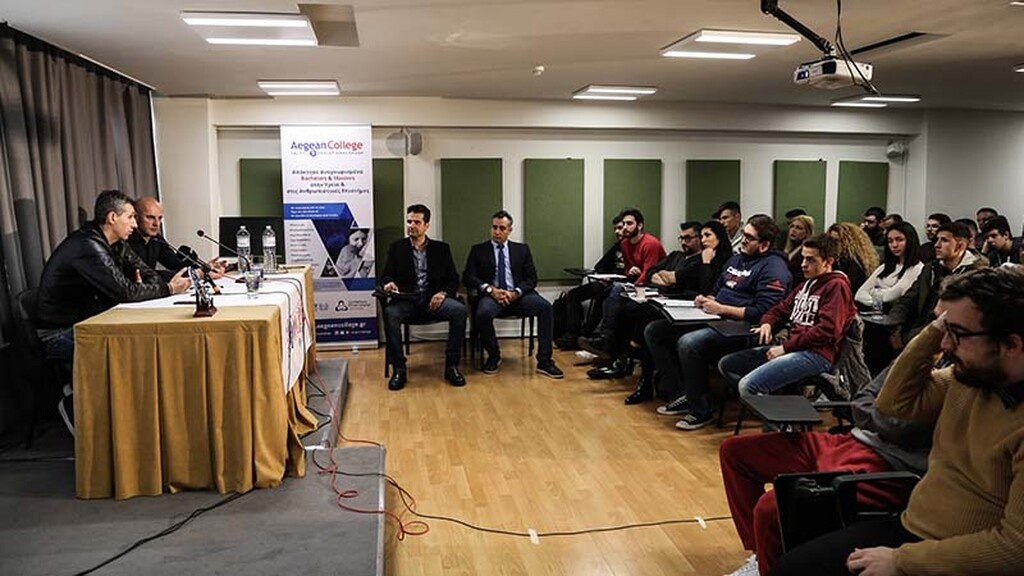 Ο Δημήτρης Διαμαντίδης καλεσμένος του Djole στο ΙΕΚ ΟΜΗΡΟΣ (photos)