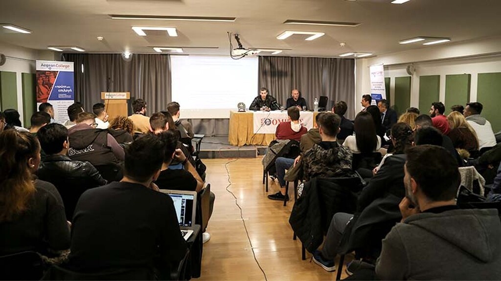 Ο Δημήτρης Διαμαντίδης καλεσμένος του Djole στο ΙΕΚ ΟΜΗΡΟΣ (photos)