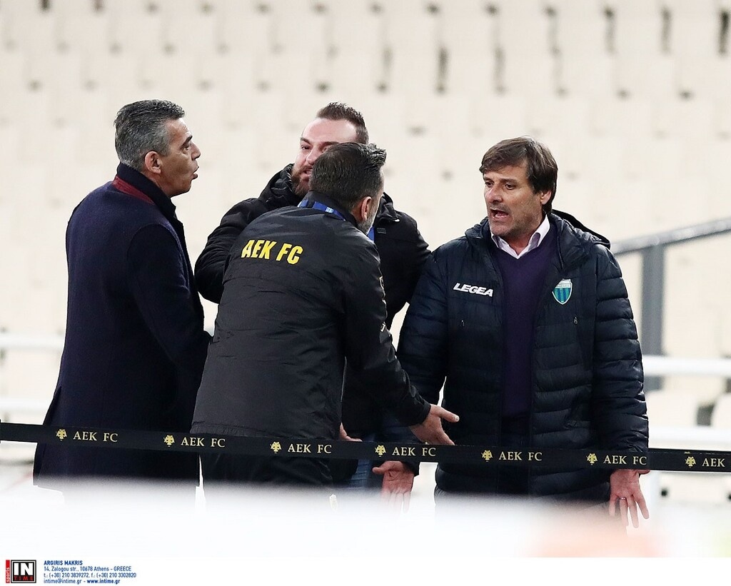ΑΕΚ-Λεβαδειακός: «Τρελάθηκε» με την αποβολή του ο Καραγεωργίου (photos)