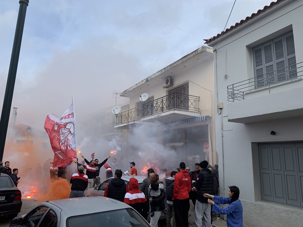 Ολυμπιακός: Στη «Θύρα 7» Λήμνου Μπόγρης, Πρίντεζης και Τουπάν (video&photos)