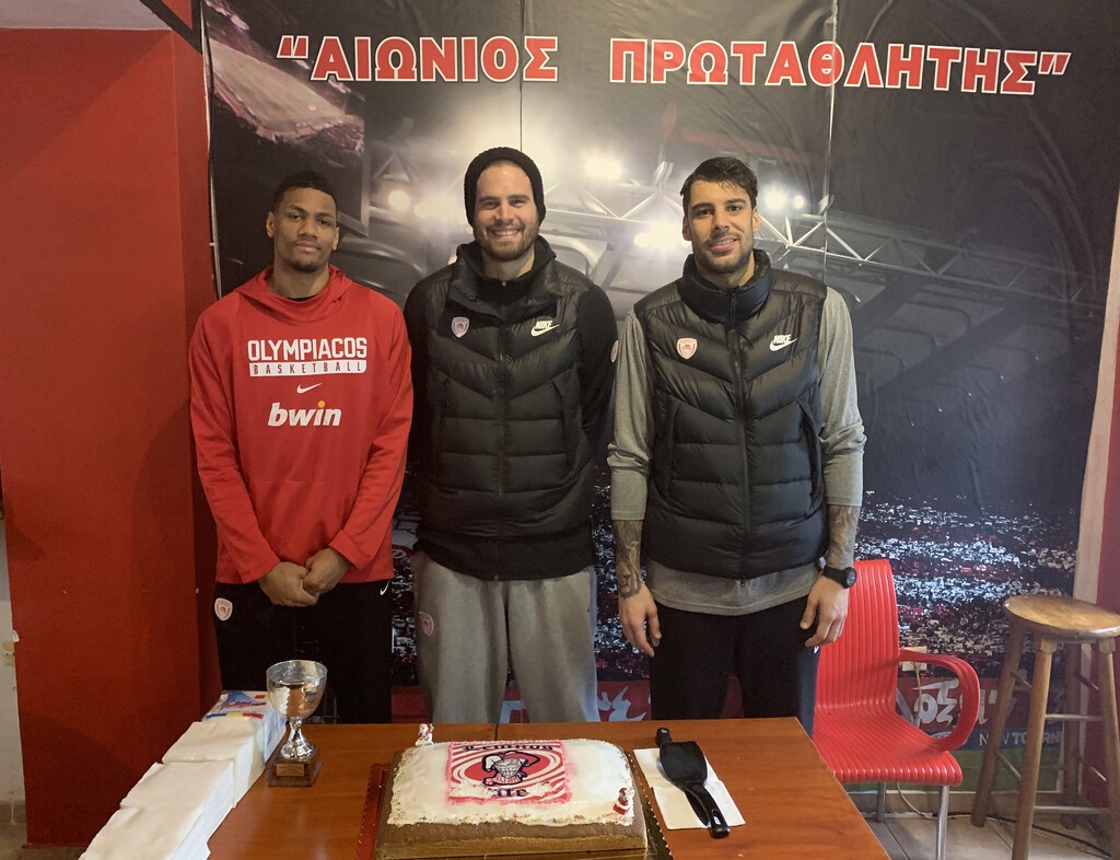 Ολυμπιακός: Στη «Θύρα 7» Λήμνου Μπόγρης, Πρίντεζης και Τουπάν (video&photos)