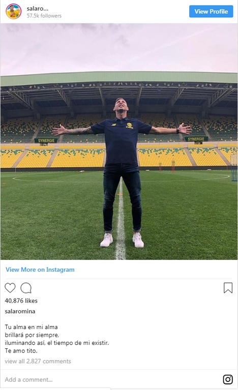 Εμιλιάνο Σάλα: Το μήνυμα της αδελφής του (photos)