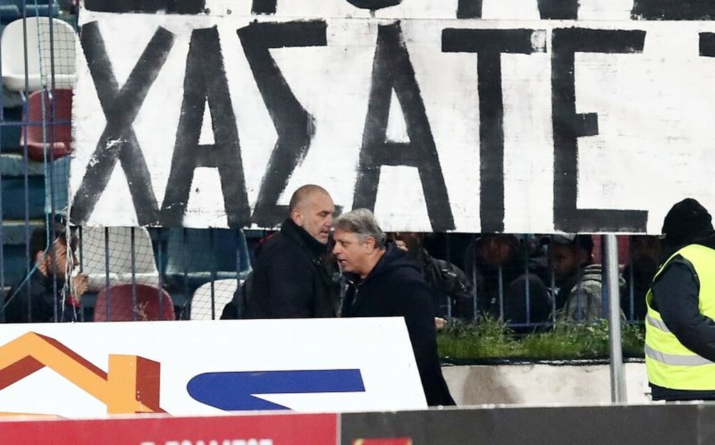 Πανιώνιος-Απόλλων: Τα πανό της οργής και η ένταση με Ζαμάνη (photos)