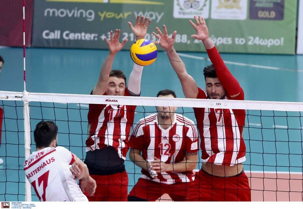 Ολυμπιακός: Με ανατροπή στους «4» του CEV Cup (photos)