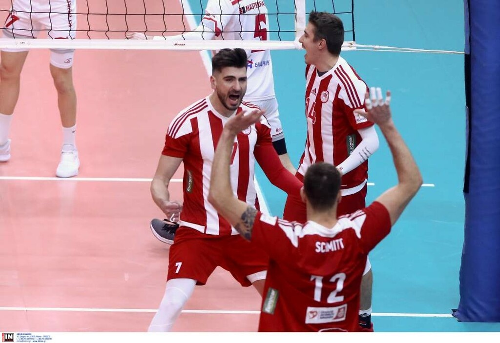 Ολυμπιακός: Με ανατροπή στους «4» του CEV Cup (photos)
