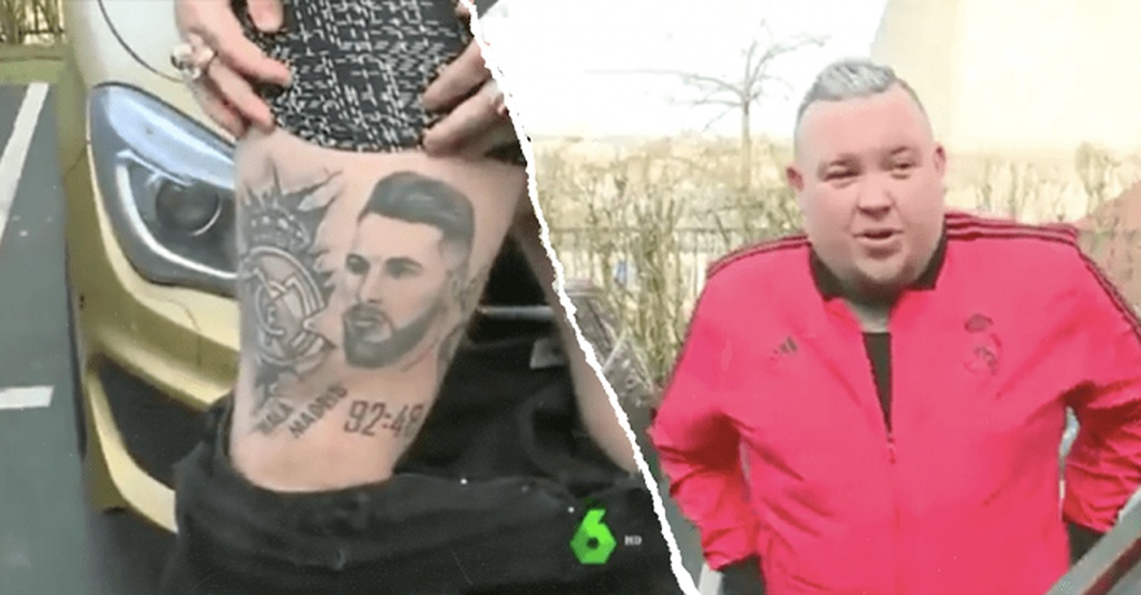 ΕΠΟΣ: Οπαδός της Ρεάλ πήγε για τατουάζ Ράμος και του βγήκε… Μέσι (video)