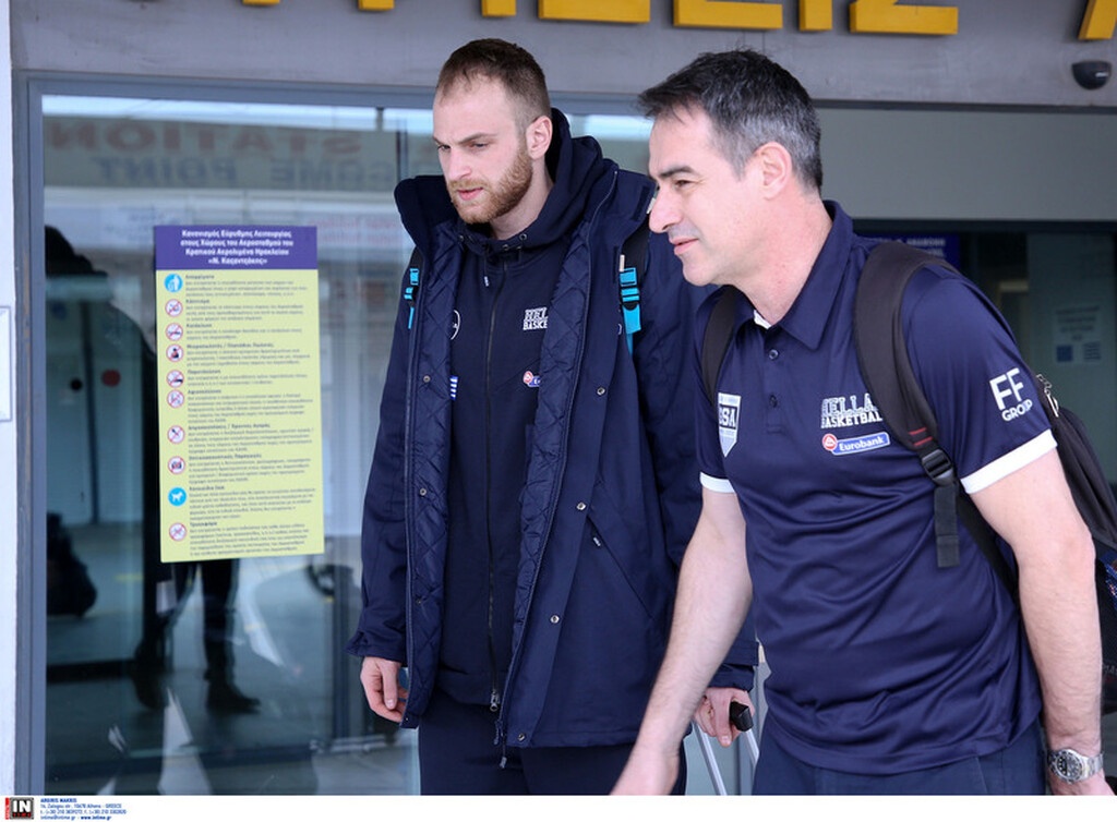 Εθνική ομάδα: Καρέ καρέ η άφιξη στο Ηράκλειο (photos)