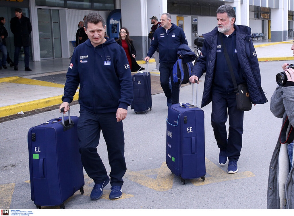 Εθνική ομάδα: Καρέ καρέ η άφιξη στο Ηράκλειο (photos)