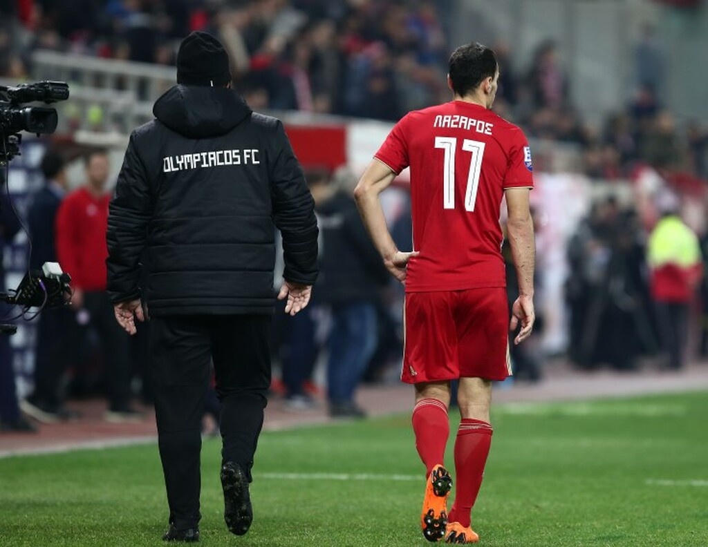 Ολυμπιακός: Το μήνυμα του Λάζαρου μετά τον τραυματισμό του (photos)