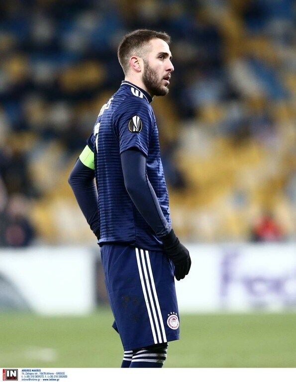 Ντιναμό Κιέβου-Ολυμπιακός: Η αντίδραση του Φορτούνη μετά το γκολ του Σολ (photos)