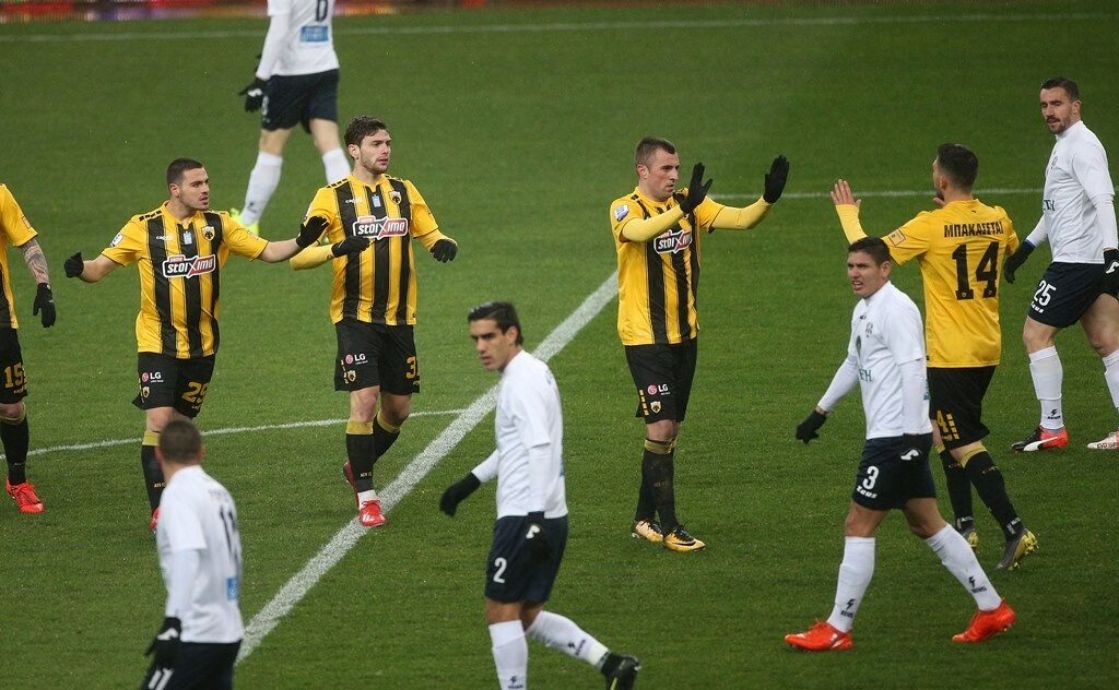 ΑΕΚ-Απόλλων Σμύρνης: Το γκολ του Μπογέ απελευθέρωσε την Ένωση (photos)