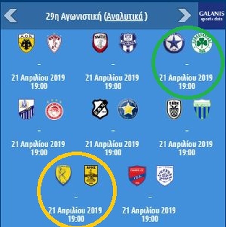 Το πιο δύσκολο ματς του Παναθηναϊκού μετά τα ντέρμπι, στο Περιστέρι με τον Άτρομητο, στην 29η αγωνιστική που ο Άρης έχει δύσκολη έξοδο στο Αγρίνιο.