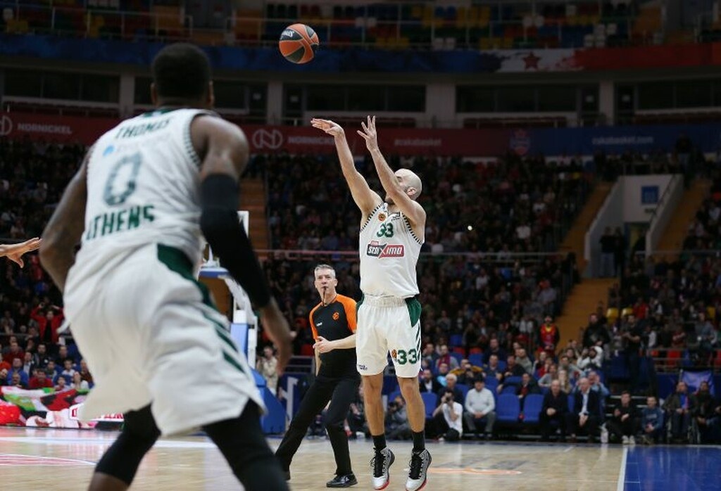 ΤΣΣΚΑ Μόσχας – Παναθηναϊκός ΟΠΑΠ: Η τριποντάρα του Καλάθη! (video+photos)