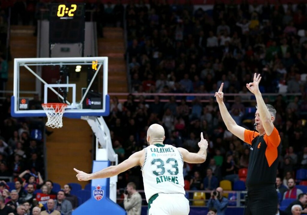 ΤΣΣΚΑ Μόσχας – Παναθηναϊκός ΟΠΑΠ: Η τριποντάρα του Καλάθη! (video+photos)
