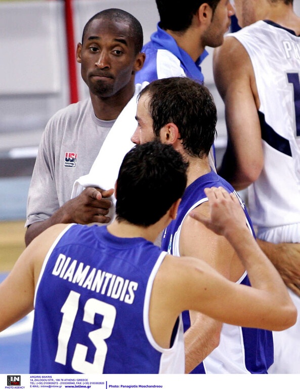 Κόμπι Μπράιαντ: «Αγαπώ τον Διαμαντίδη, ευχόμουν να τον είχα συμπαίκτη στους Λέικερς»