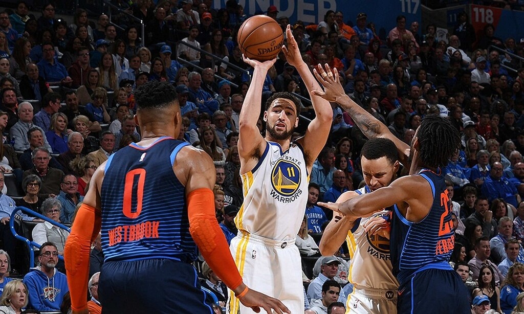 NBA: Πέρασαν από την Οκλαχόμα οι Γουόριορς (video+photos)