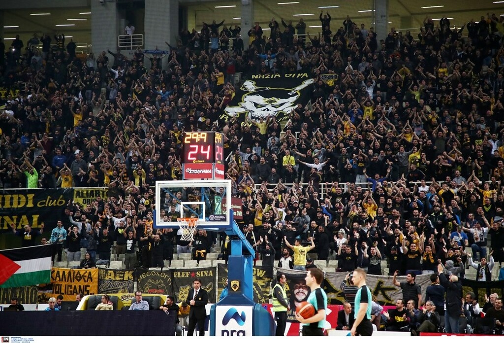 Κυρίαρχος ο κόσμος της ΑΕΚ στο Basketball Champions League! (photo)