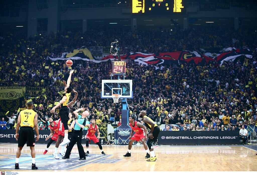 Κυρίαρχος ο κόσμος της ΑΕΚ στο Basketball Champions League! (photo)